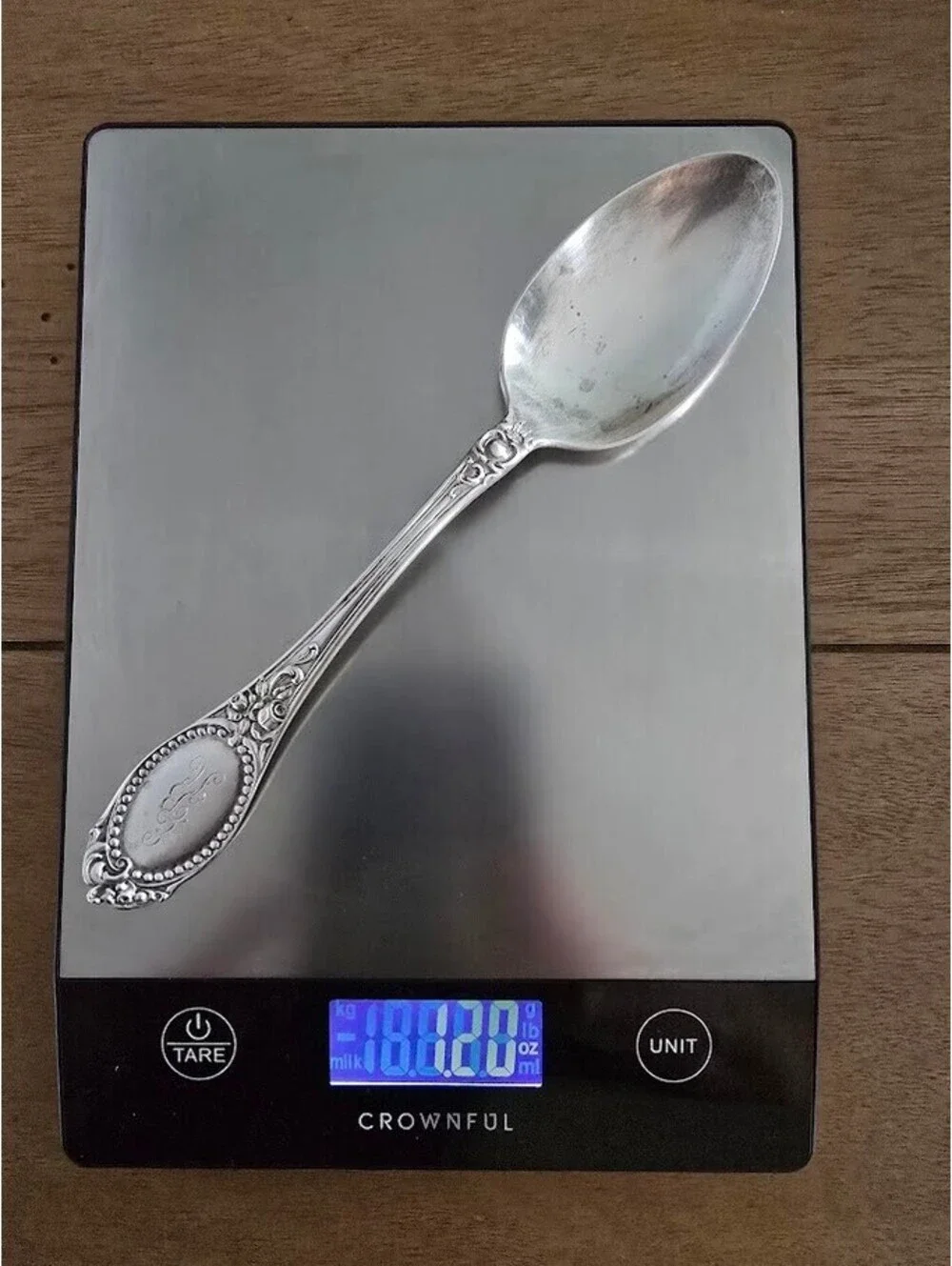 Antique Simons Bros Sterling Silver Serving Spoon c1890